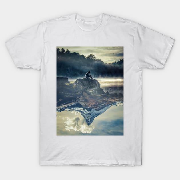 Lake View T-Shirt by sherifarts